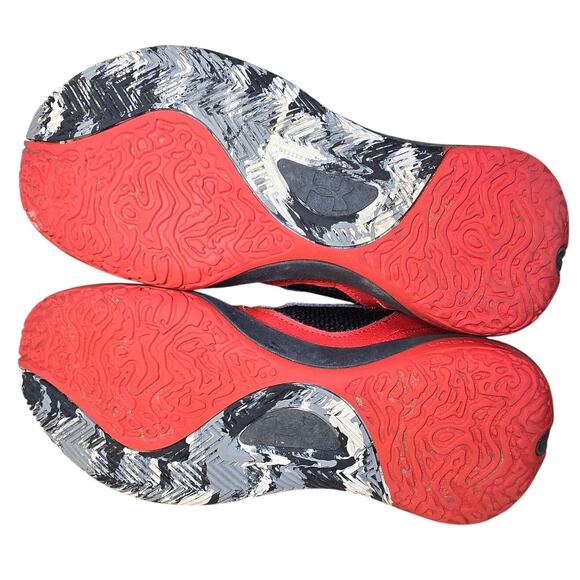 Under Armour Shoes Youth 7 Red Blue UA Lockdown 6 Basketball 3025616-600 - Picture 6 of 7